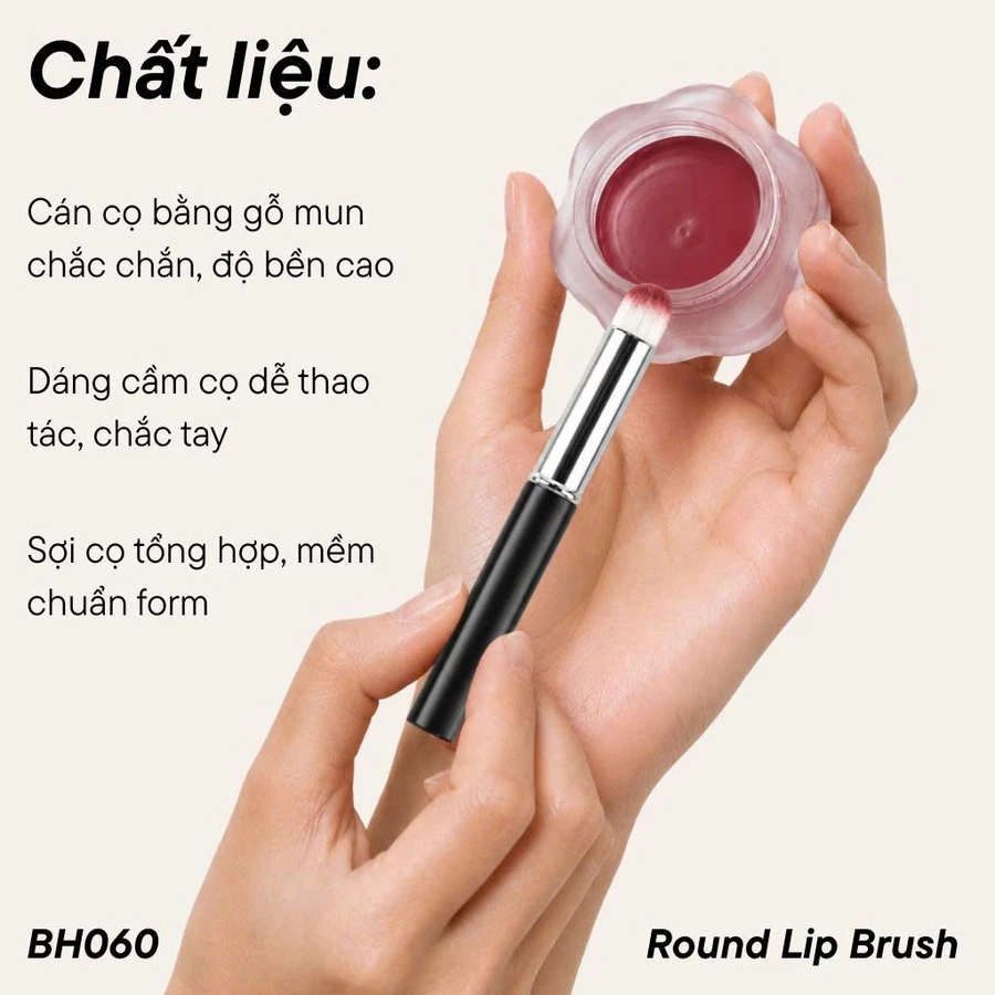 Cọ Môi Đầu Tròn BH Cosmetics Round Lip Brush BH060